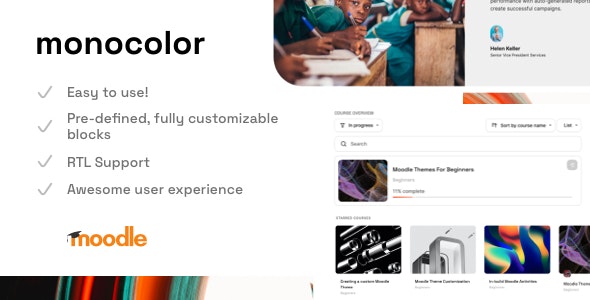 Monocolor – Premium Moodle Theme 1.10.1