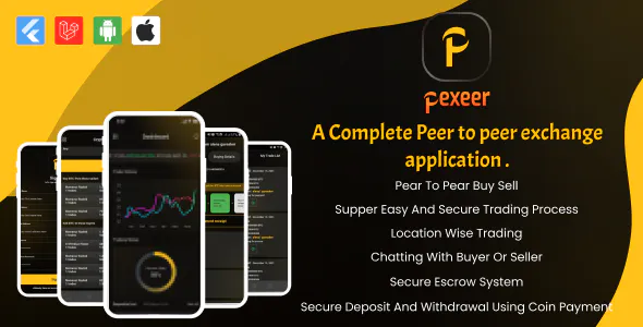 Pexeer – A Complete Peer to Peer Cryptocurrency Flutter App 1.2.0